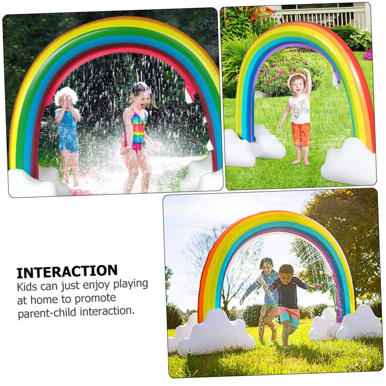 Jouet Aquatique Arch 1Pc PVC Arroseur Extérieur pour Garçon et Filles