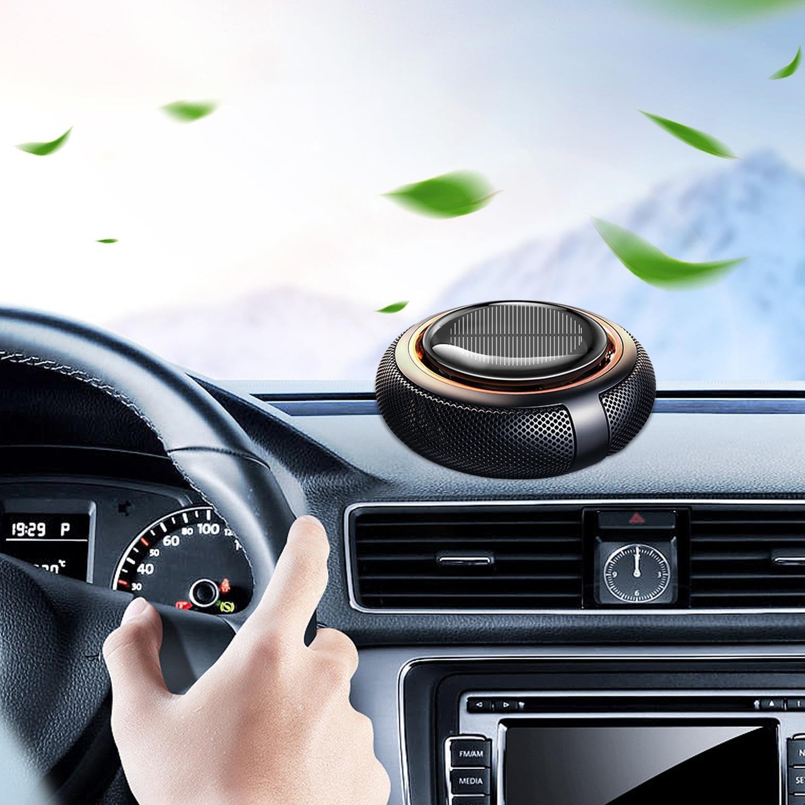 Profumatore Solare Per Auto Assorbitore Odori e Profumo Auto al Profumo di | Diffusore Aromaterapia Fragranza Profumatore Auto Ad Olio Per Camion, Casa, Cruscotto, Armadio, Veicolo, Olio