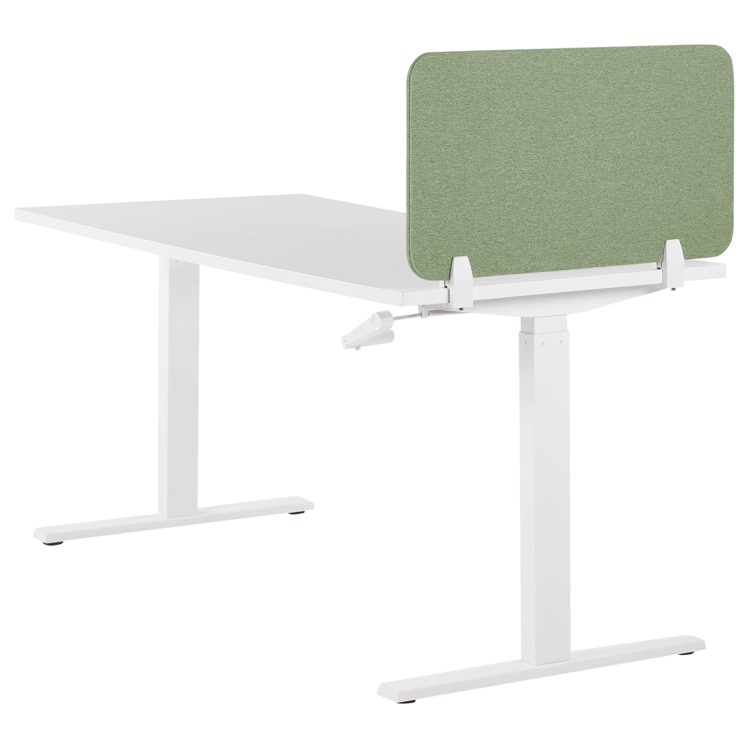 Beliani Séparateur de Bureau Vert Synthétique et Polyester 80 x 40 cm Ecran Visuel Wally