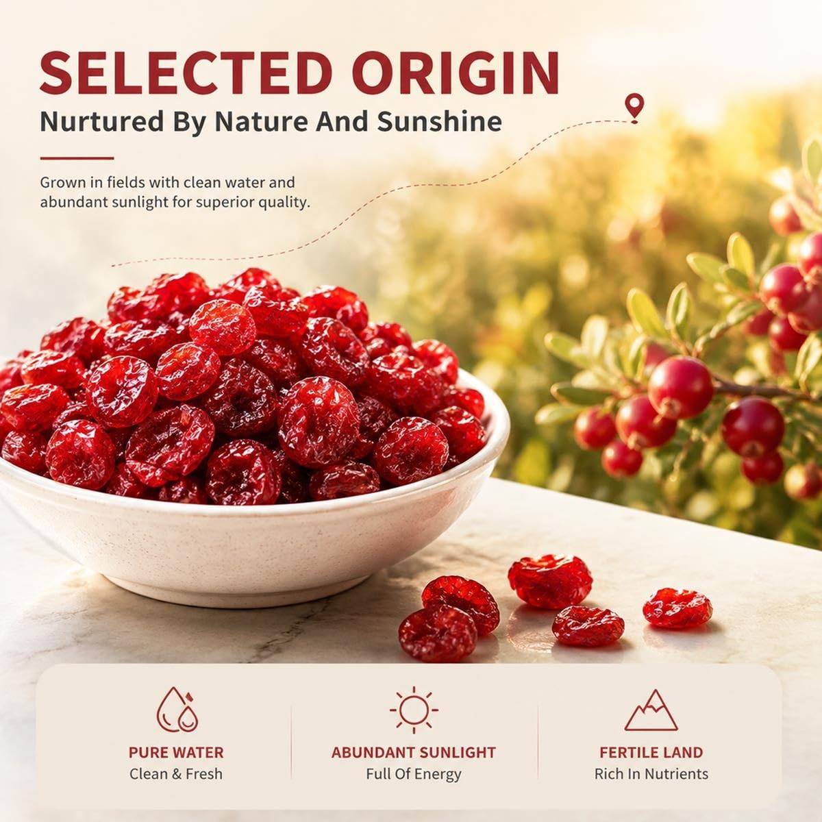 Cranberry Essiccate Morbide E Gommose Dal Gusto Dolce E Acidulo