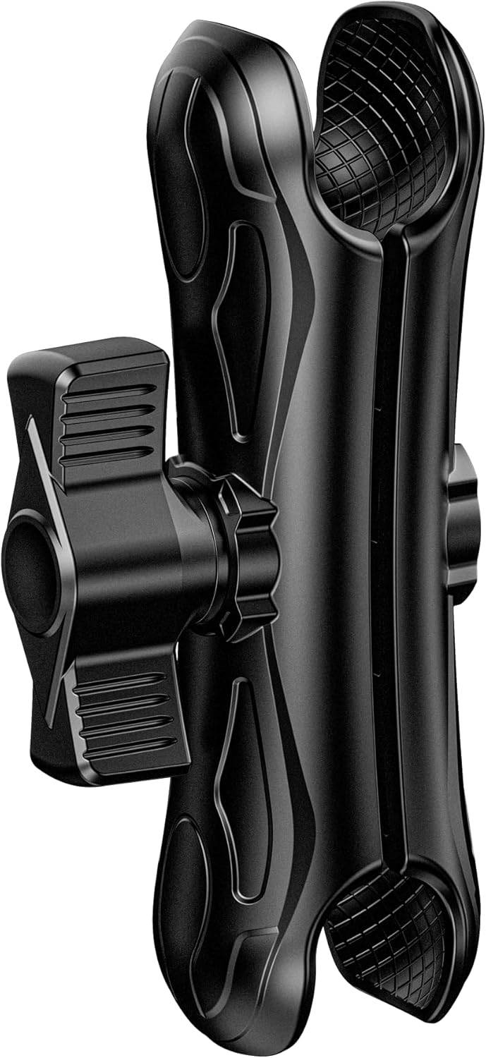 2.25" Ball Large Double Socket Arm, 8.44" Length Aluminum Alloy Heavy-Duty Medium Arm, Compatible with RAM Mounts D Size 2.25" Ball Components, for Fish Finder Mount, Marine Electronic Mount