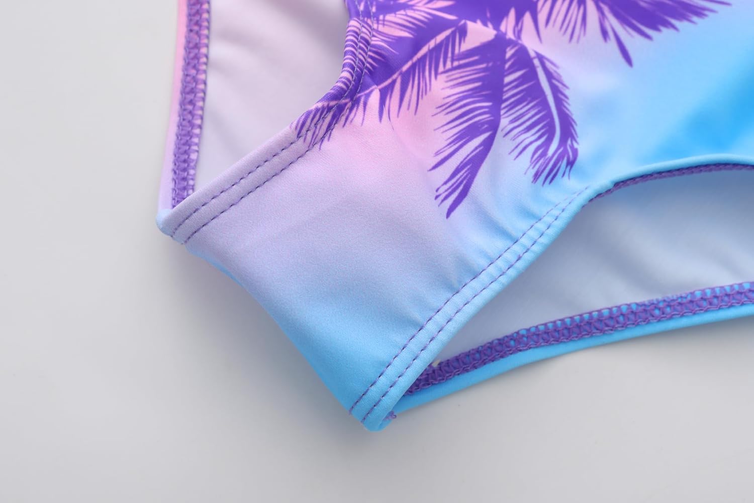 Girls One Piece Bathing Suit Mermaid Printed Beach Swimwear - Image 5