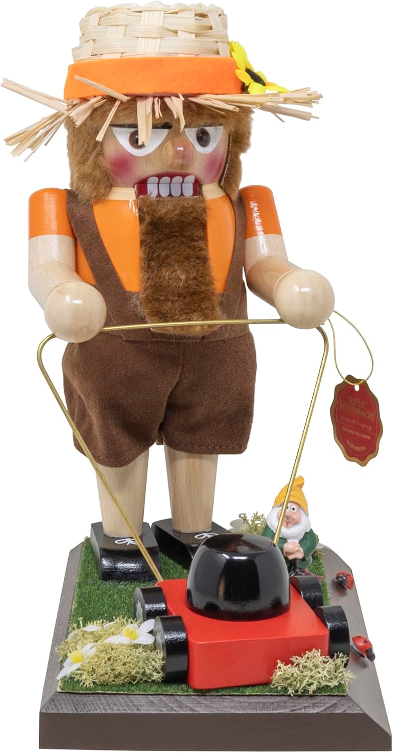 Steinbach Wooden Chubby Nutcracker Collection, German Christmas Decoration, Happy Gardener, Multicolored, 10.5"