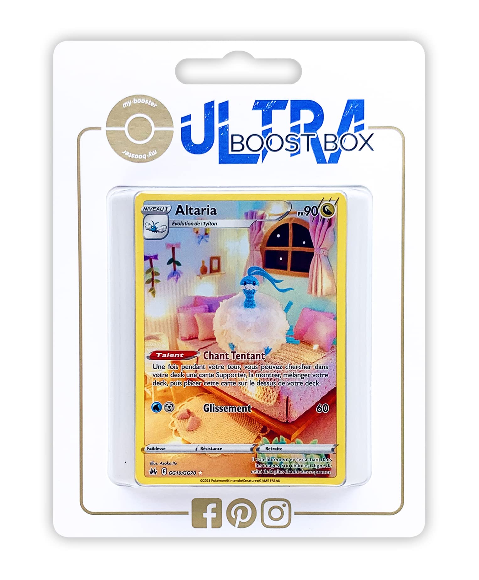 Altaria GG19/GG70 Full Art Secret Alternative - Myboost X Sword and Shield  12.5 Zenith Supreme
