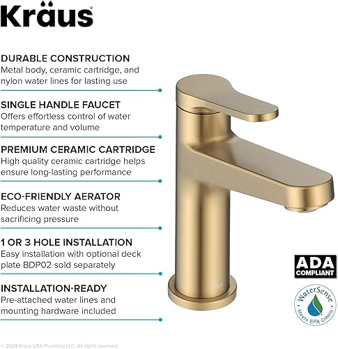 Miniatura 31 de KRAUS Indy - Grifo de baño con sensor sin contacto con caja de control y mezclador de temperatura en acero inoxidable sin manchas, KSB-10001SFS