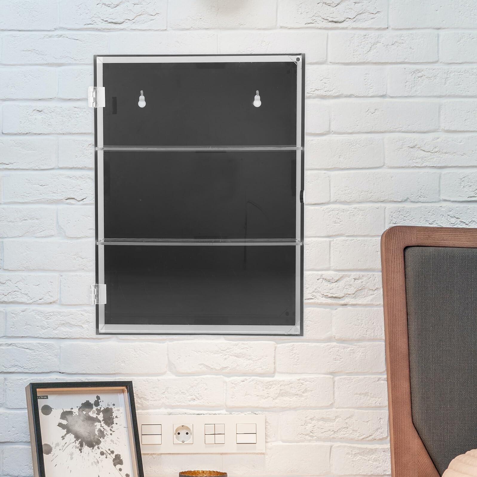 Wandmontierter Acryl Sportkarten Organizer Sammelkarten Display Hohe Kapazität Baseball Basketball Hockey Kartenaufbewahrung Für Zuhause Und Büro