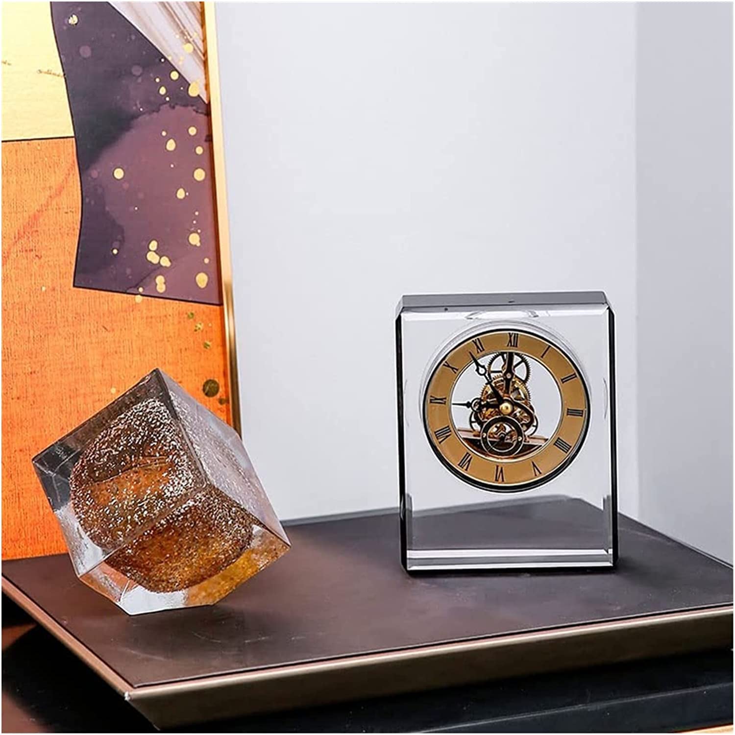 高級置き時計 Amazon.co.jp: シックでモダンなライトラグジュアリー置時計