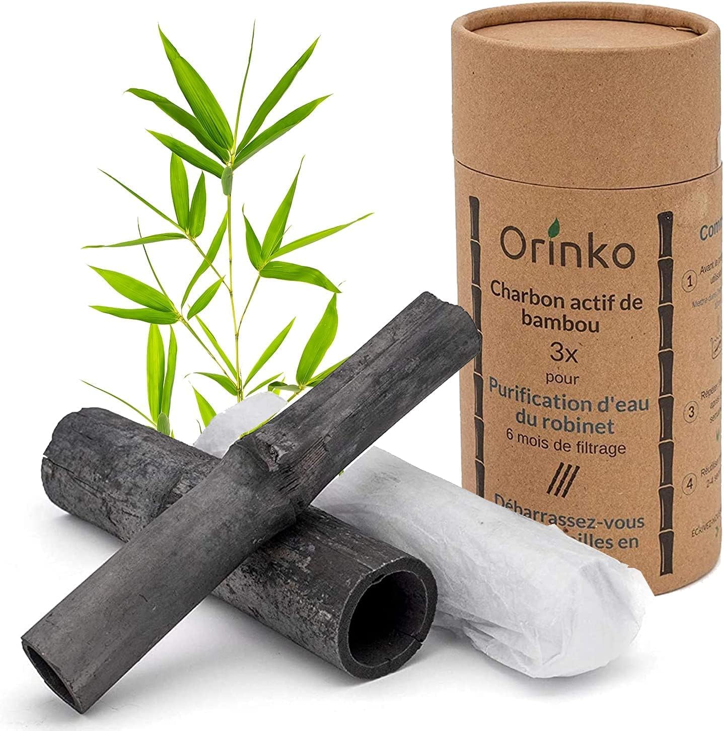 Orinko Organic Binchotan x3 Binchotan Activated Charcoal from Bamboo