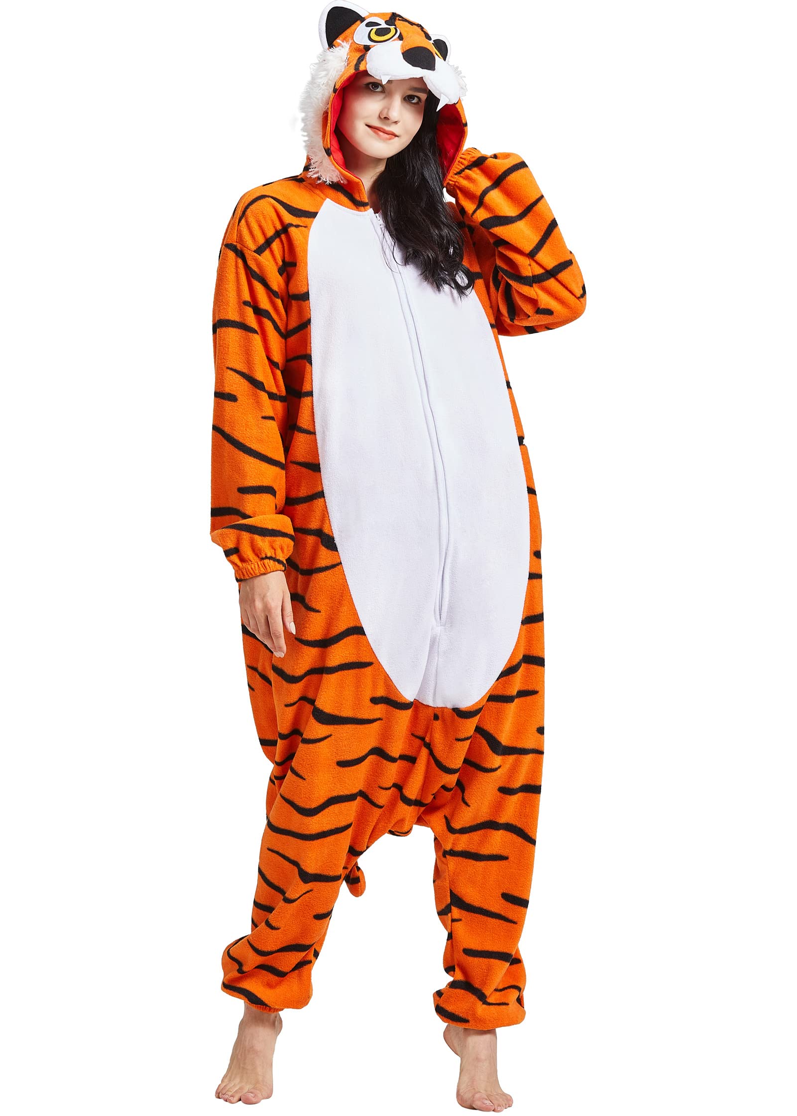 DarkCom Unisexe Adulte Cosplay Animal Onesie Kigurumi Costume Une pièce Pyjama vêtements de Nuit Combinaison