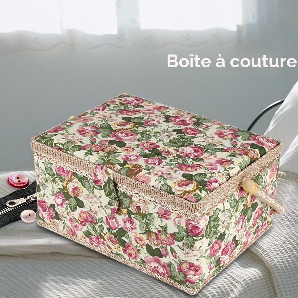 Boîte à Coudre de Qualité Supérieure, Panier de Rangement pour Accessoires de Couture