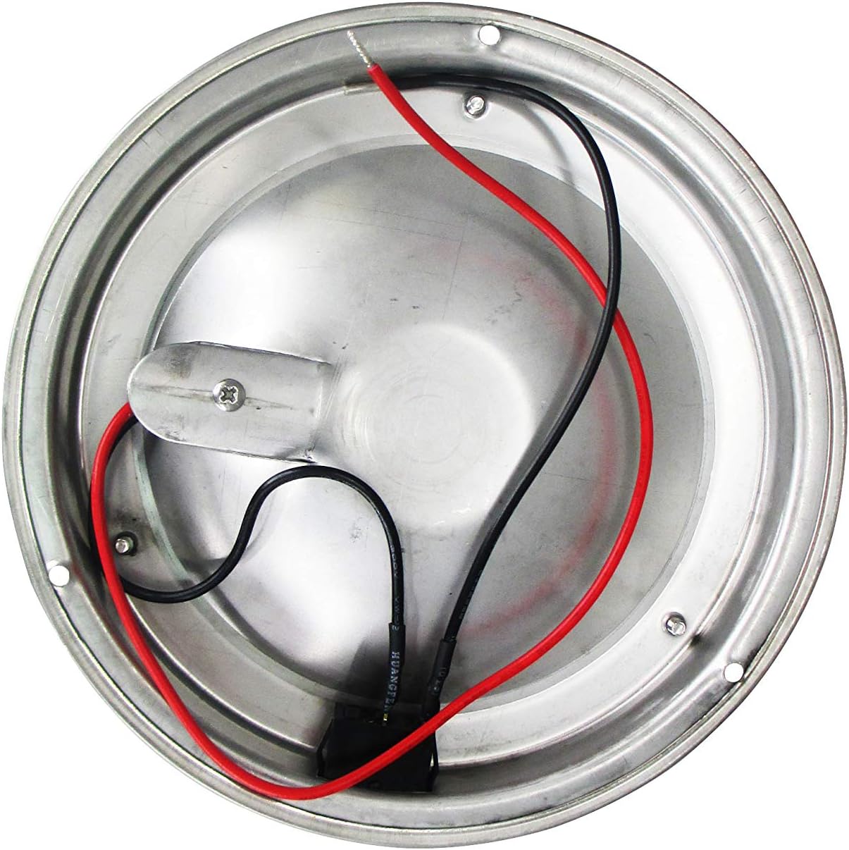 Pactrade Marine Dome Light 12V - 4-Inch Lens, Warm White Incandescent | Stainless Steel Boat Light with Built-In Rocker Switch, Surface Mount | RV, Trailer, Boat Interior Lights, Marine Lights