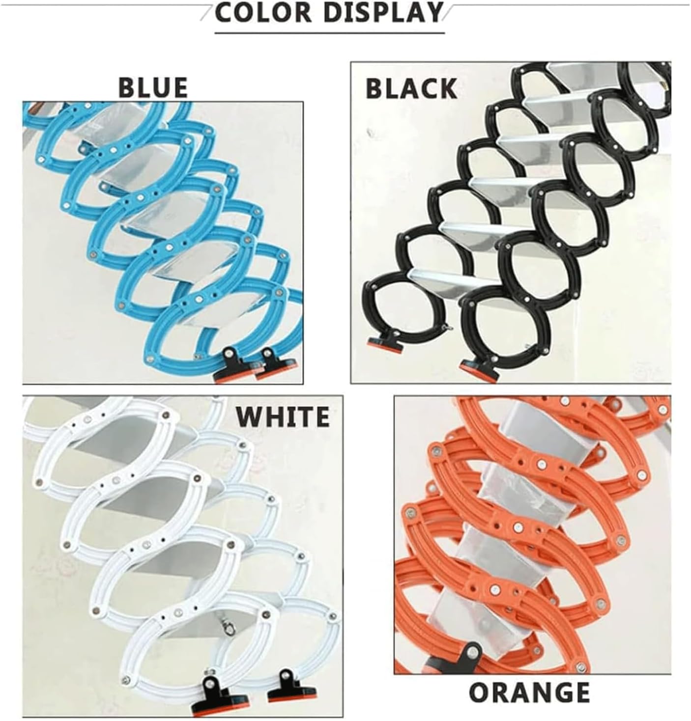 Wall Mount Loft Ladder with Non-Slip Steps Attic Stairs Pull Down Attic Ladder for Indoor and Outdoor Telescoping Folding Ladder