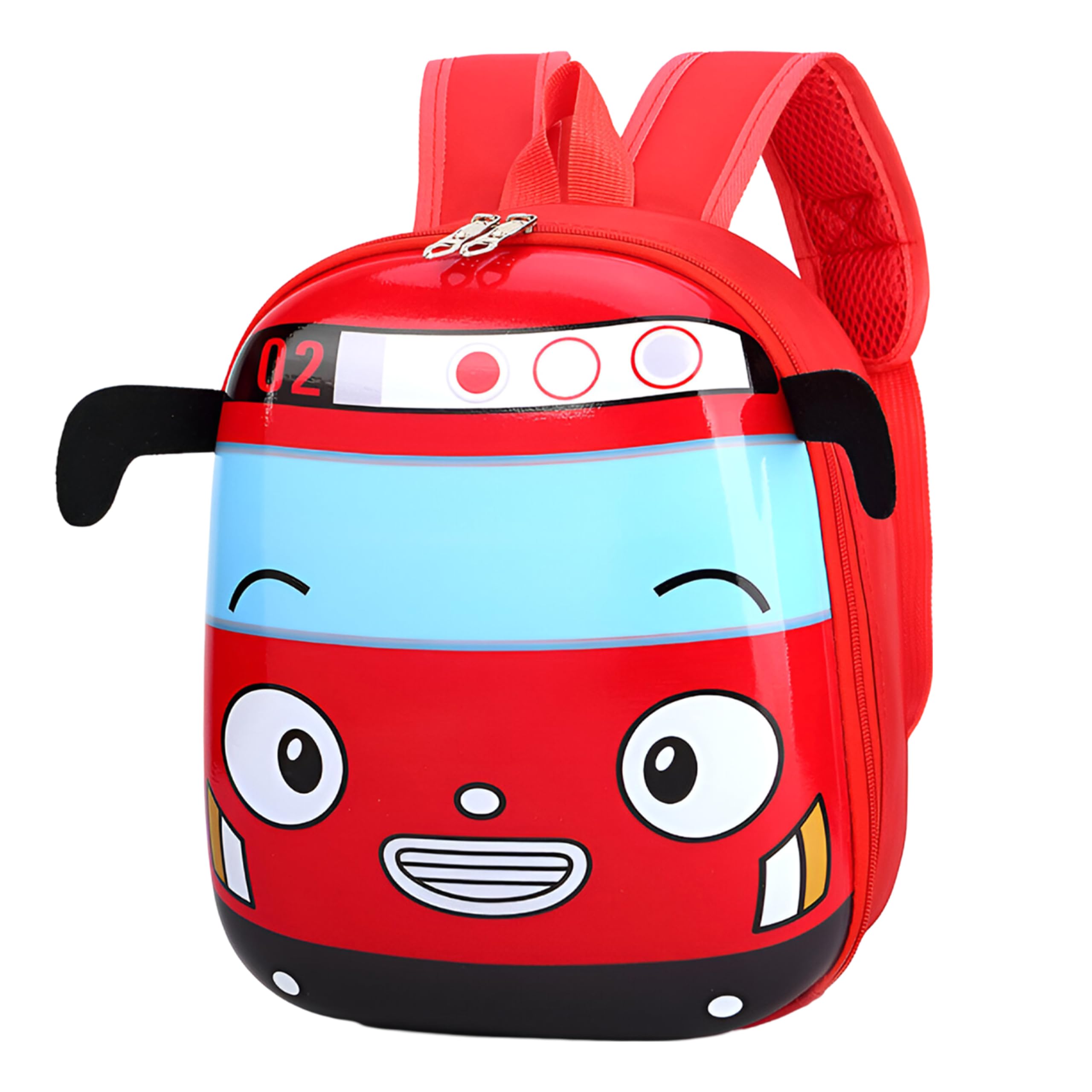 Bembika School Bag The Perfect Children Backpack and School Bags for Kids Compact Stylish Backpack for Kids Exceptional-Quality Kids Kindergarten Backpack and Travel Backpack- (Car|Red)