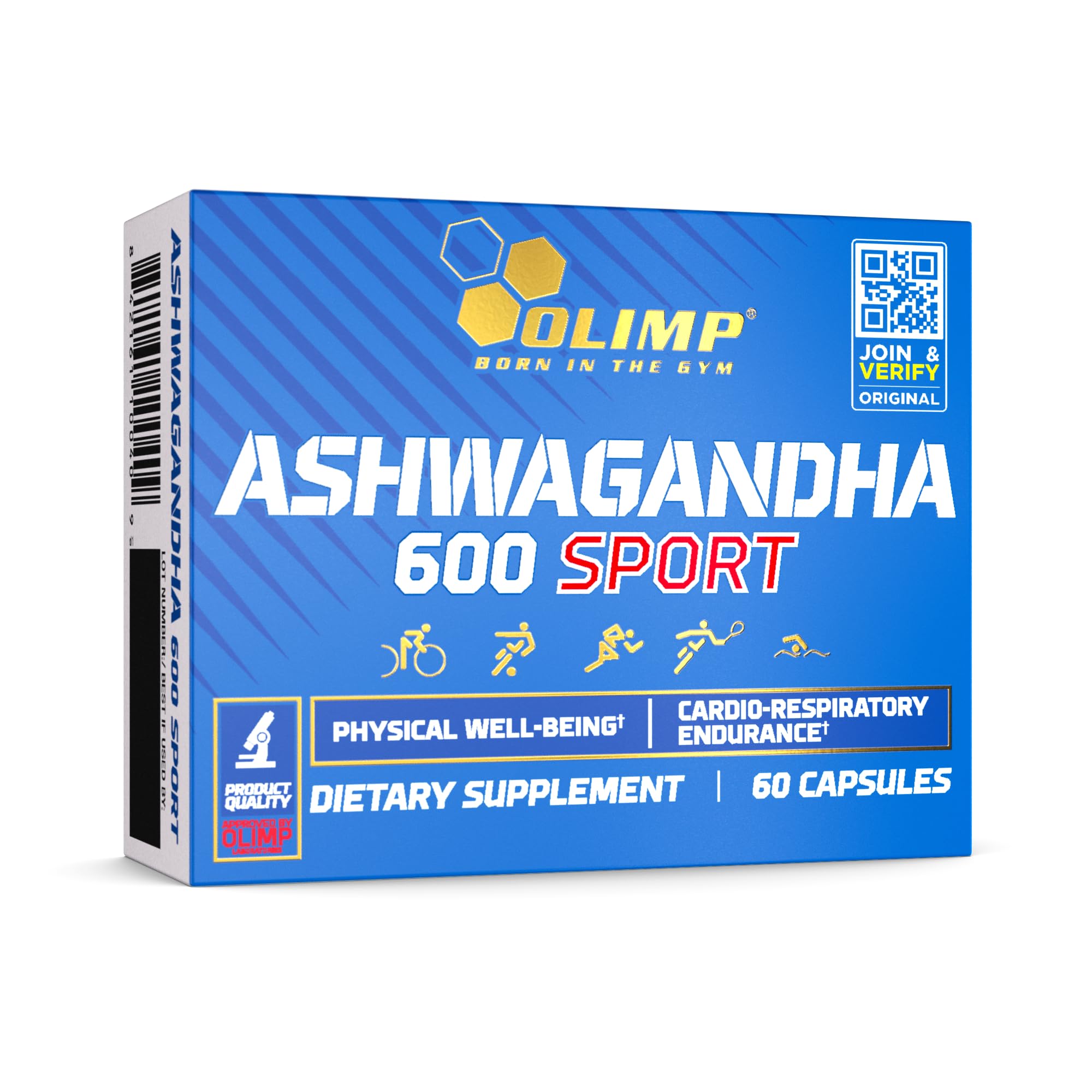 OLIMP SPORT NUTRITION Suplemento de Ashwagandha KSM-66 600 mg 60 cápsulas