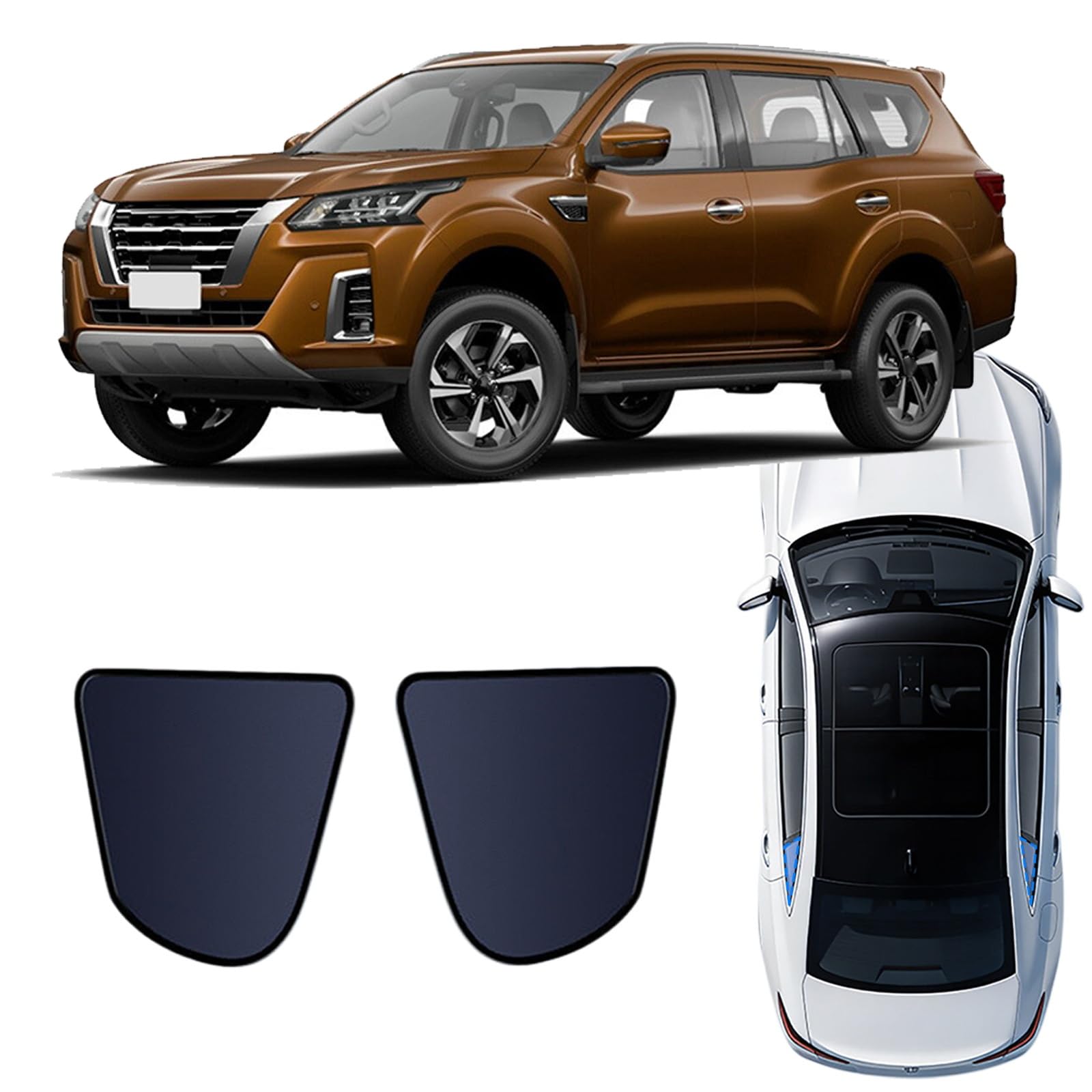 Rideaux magnétiques Nissan Terra 2018-2025 pare soleil voiture intérieur
