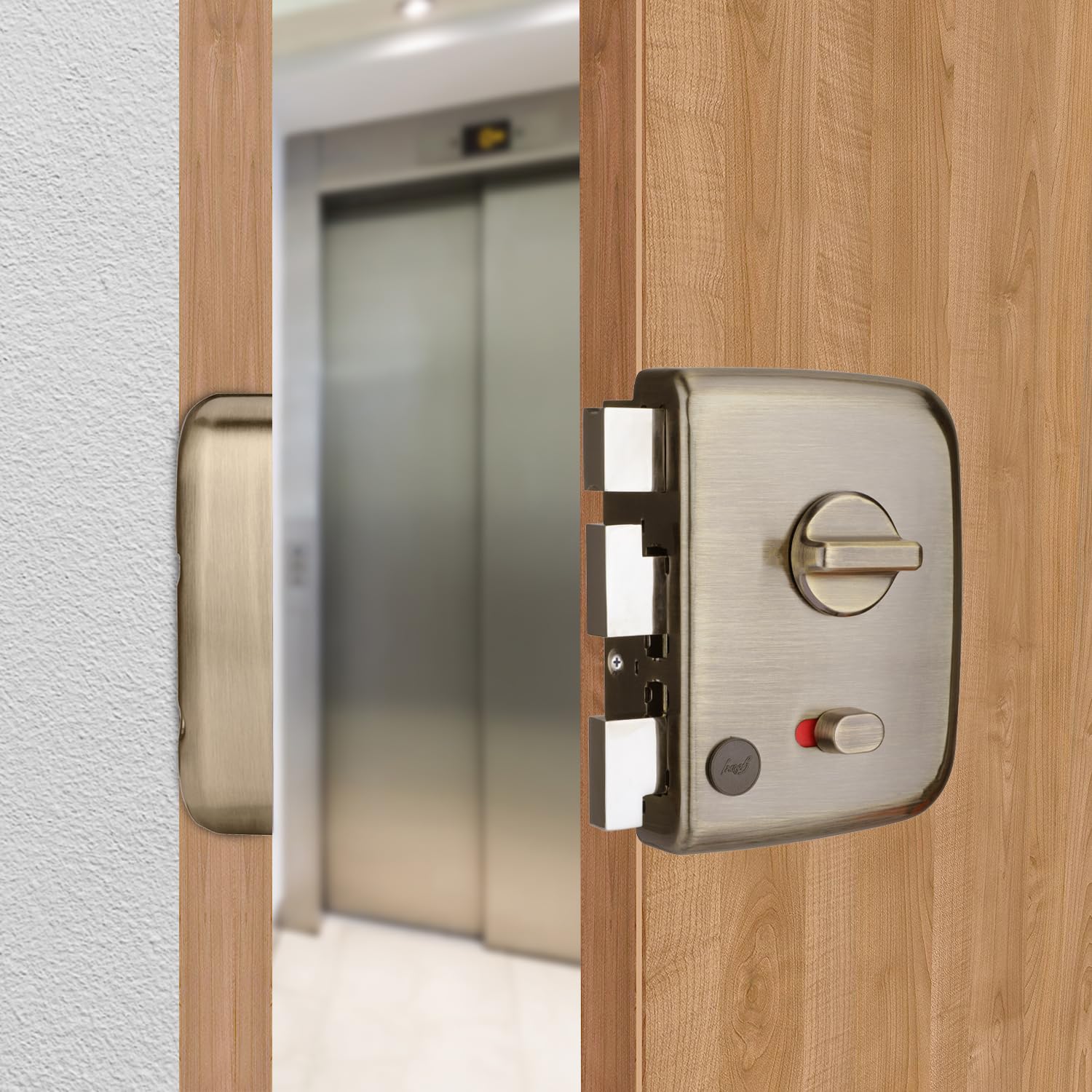 Godrej Rim Lock I Centaur Rim Lock I World's 1st Dual Motion Lock | Ultra XL+ Technology |4Keys I 1CK Dead Bolt Lock I for Inside/Outside Opening Door for Main & Safety Door I Antique Brass Finish-image-45
