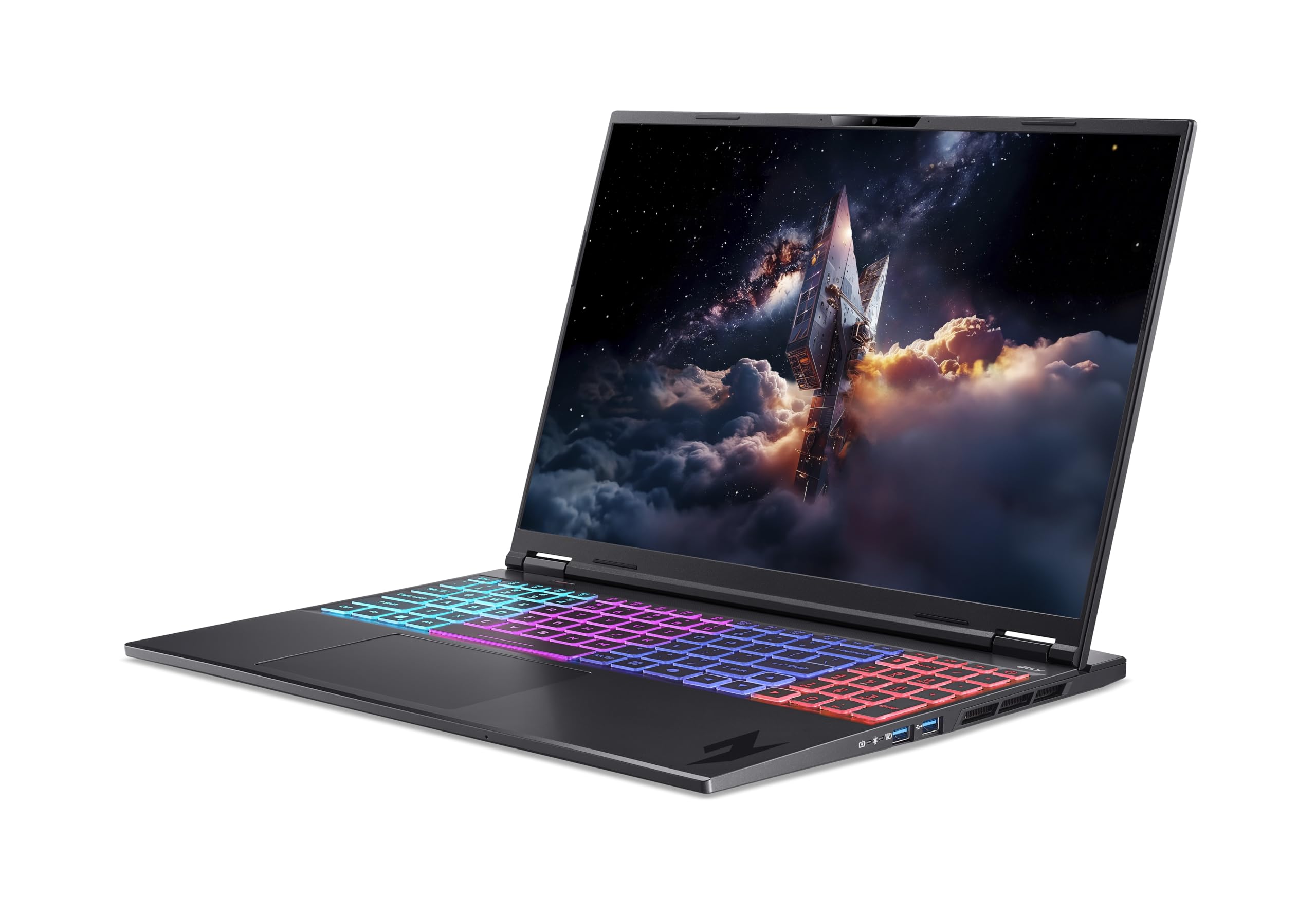 acer Nitro 16S AI (AN16S-61-R4NP) Gaming Laptop 16" WQXGA IPS 180Hz, AMD Ryzen AI 9 365, 32 GB RAM, SSD da 1 TB, NVIDIA GeForce RTX 5060, Windows 11, tastiera QWERTZ, nero
