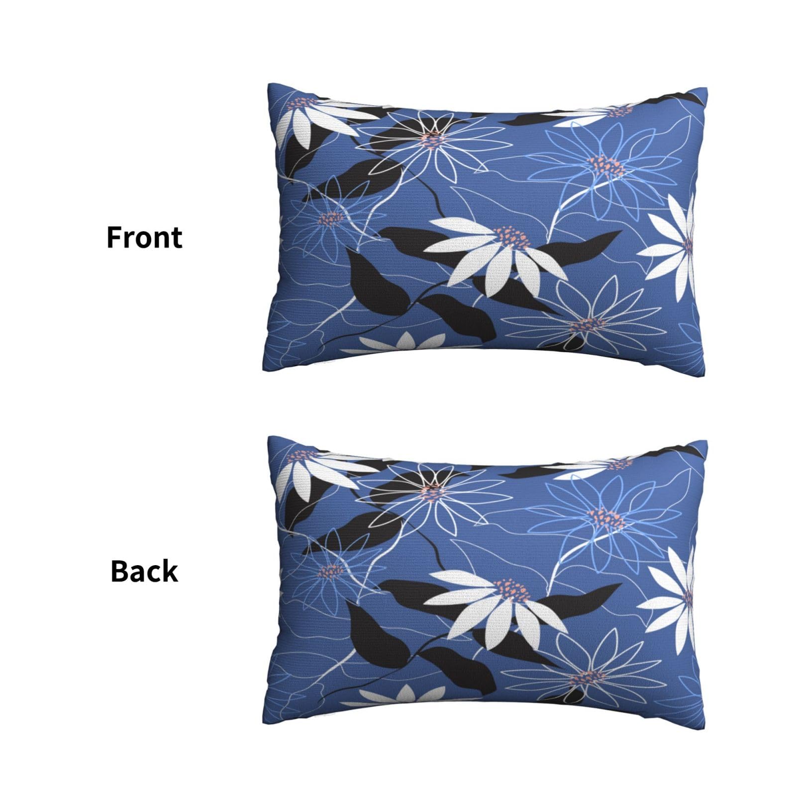 Copricuscini Decorativi 60x90cm Con Cerniera - Set Da 2, Poliestere Morbido - Foto 4