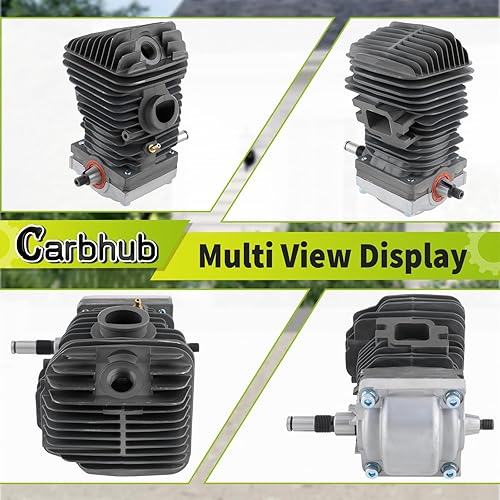 Miniatura 6 de Carbhub Conjunto de cilindro de 1.673 in para motosierra STIHL 023 025 MS230 MS250 con conector de cárter de repuesto de bujía