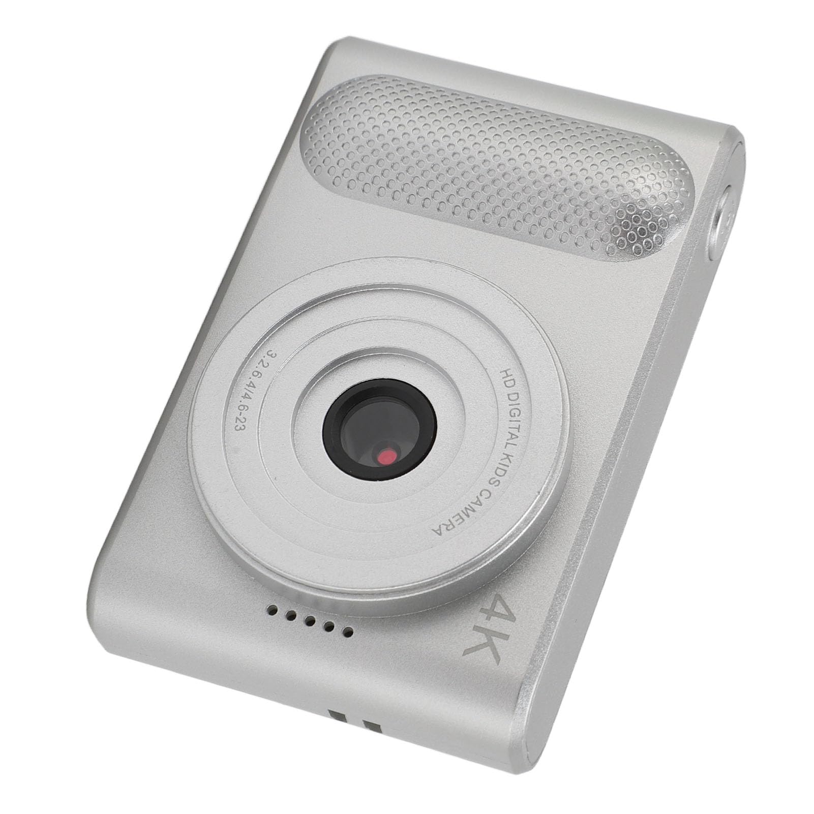 Fotocamera SLR, Fotocamera Digitale Portatile Zoom Digitale 16x Stabilizzazione Elettronica 'Immagine 48MP HD Sottile e Leggera per Vlog (SILVER)