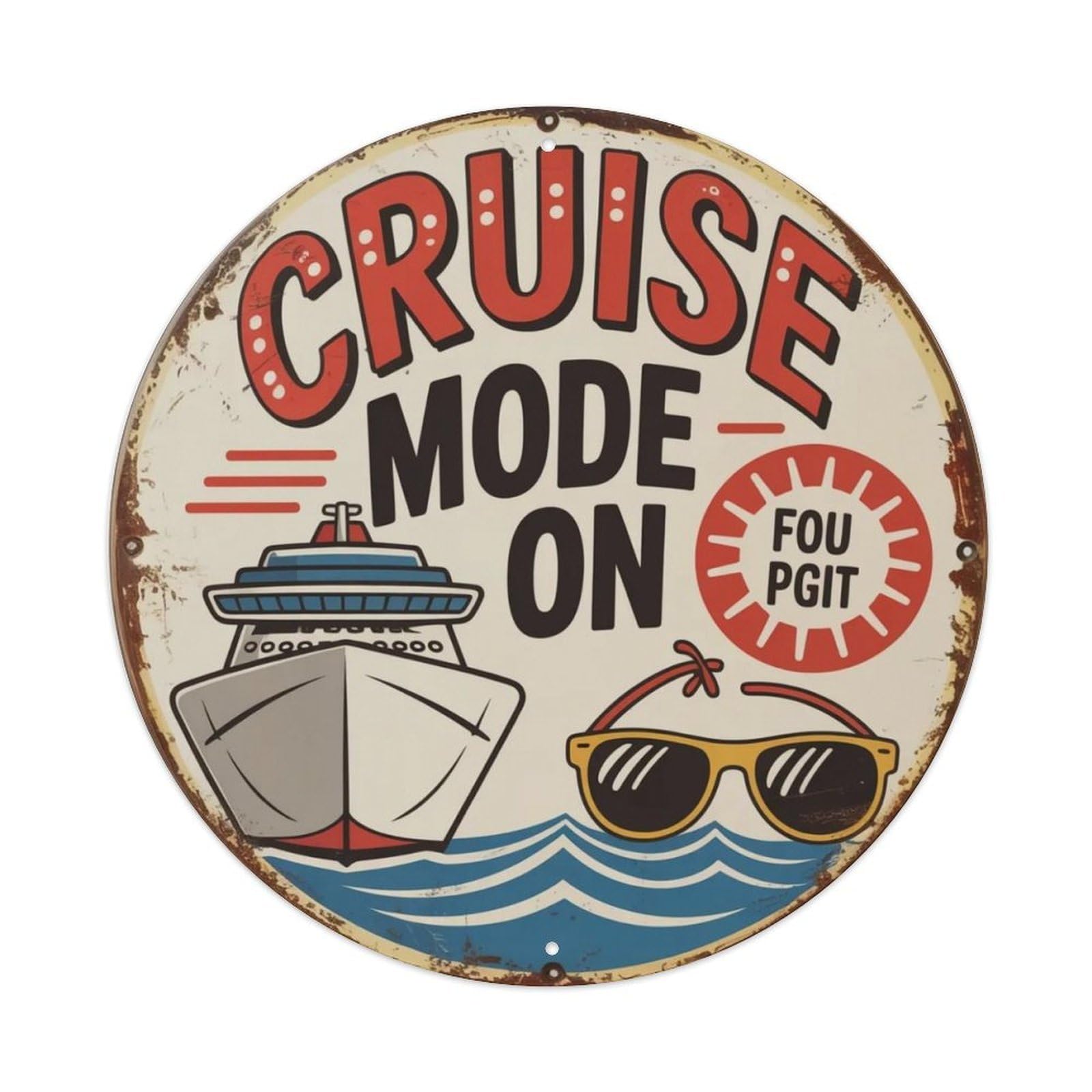 Cruise Lover Metal Tin Sign Plaque