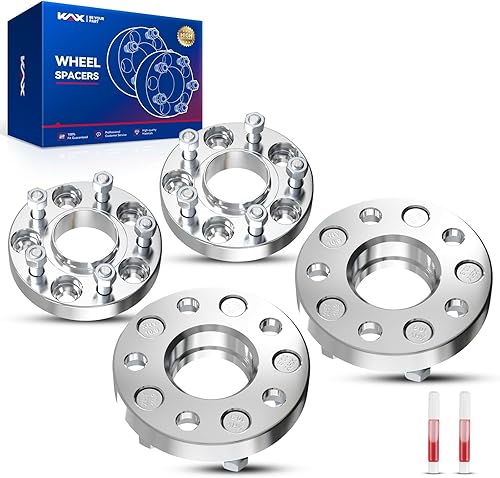 Vista 653 de KAX Espaciadores de rueda de 0.236 x 5.315 in, espaciadores de rueda centrados de 2 pulgadas y 6 lengüetas para F-15-0, Expedition, Mark LT, Negro