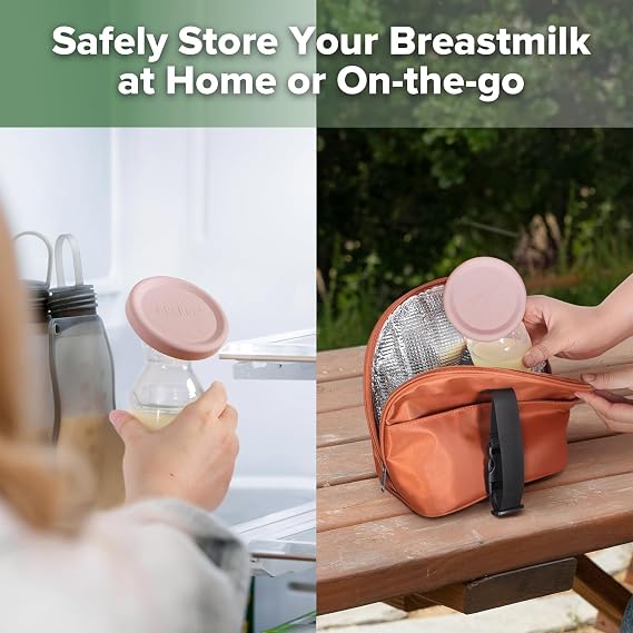 haakaa Silicone Breast Pump Cap (Blush), Fits All haakaa Breast Pumps, 1pc