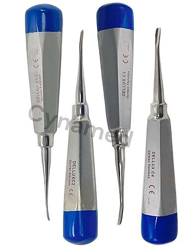 Miniatura 2 de ArtLaB -Elevador de luxación dental Elevadores de raíces dentales Punta curva recta-Periotome Elevador de luxación de raíz apical Elavators Dentales