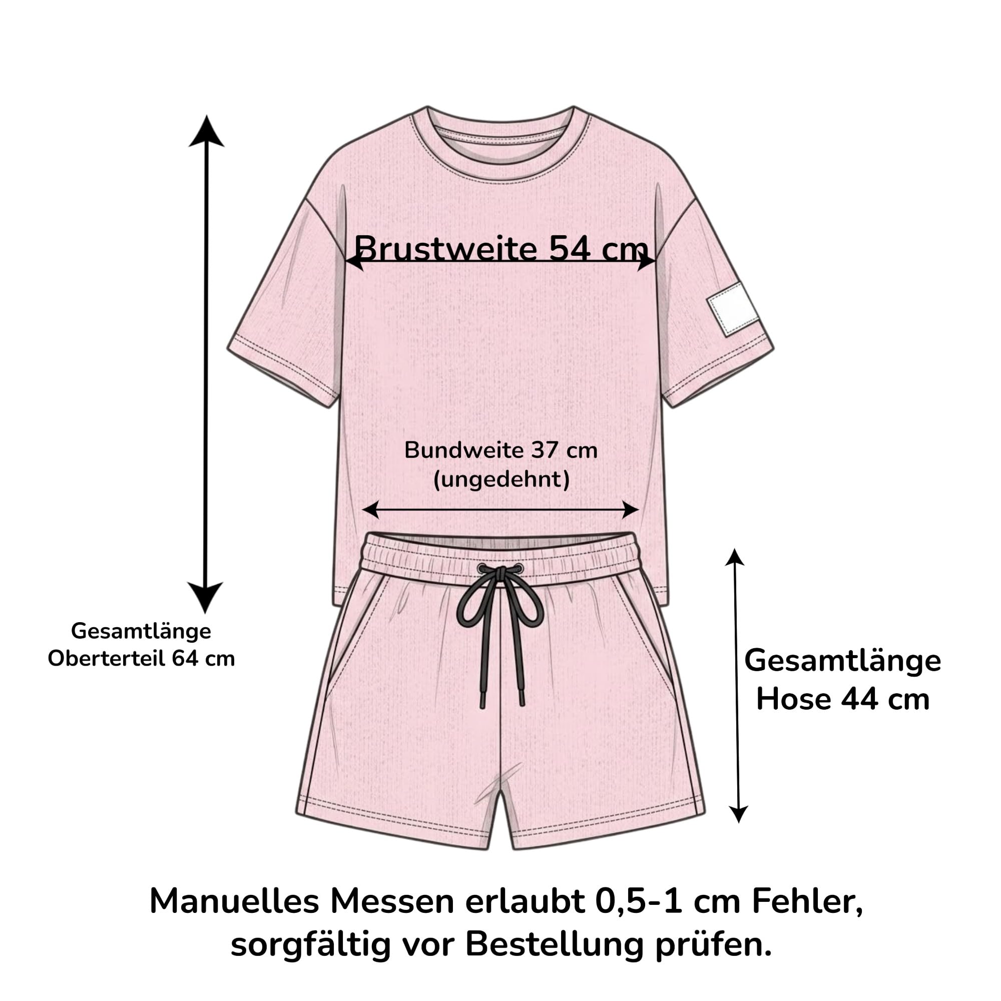 Survêtement 2502 - 2 pièces - Pour femme - Tenue de détente - Confortable - Taille unique (36-40) - Manches courtes et short