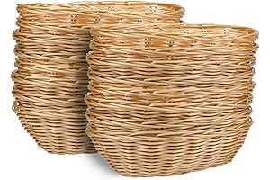 Yesland Oval Cane Basket: Versatile Storage and Display