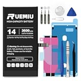 Battery for iPhone 14&comma; Upgraded 3600mAh High-Efficiency Battery Replacement with Repair Tool Kit&comma; Compatible with A2649 A2881 A2882 A2883 A2884