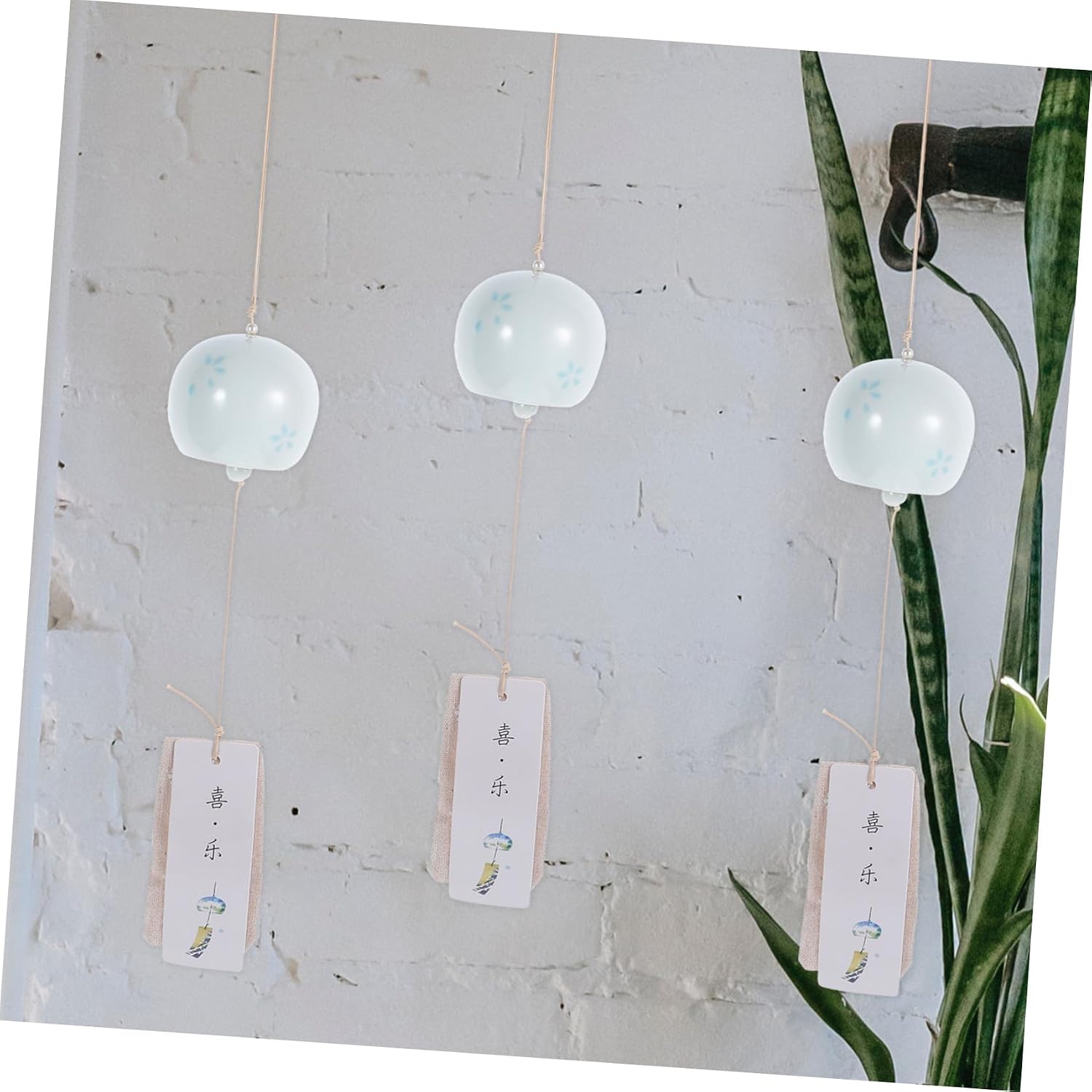 1pc Ceramic Wind Chime Hanging Flowers for Decoration Japanese Wind Chimes for Outside Chimes for Outdoors Car Balcony s Outdoor Japanese Style Egg