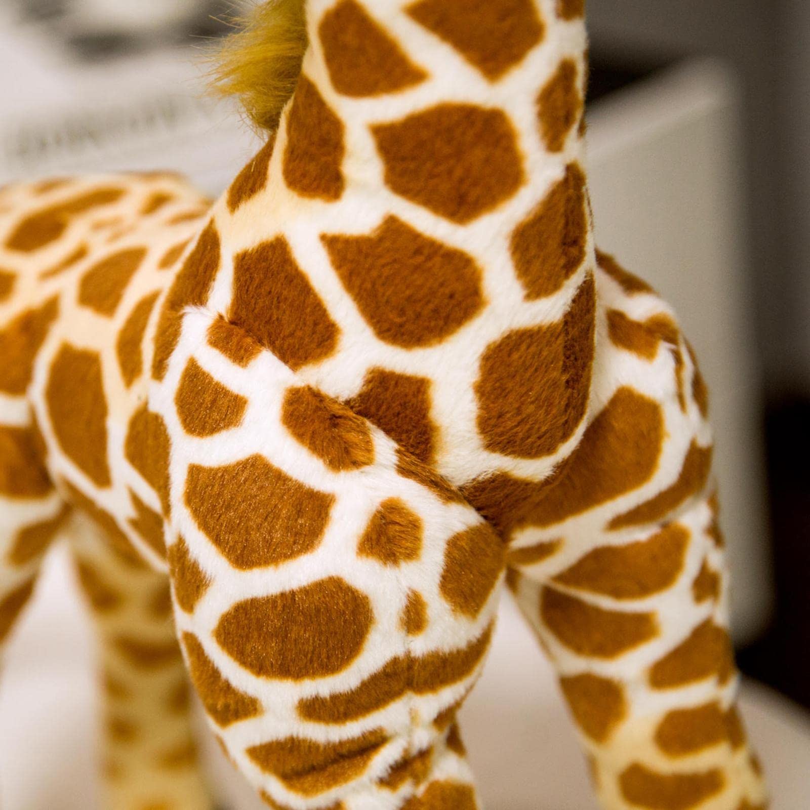 Peluche Délicat Girafe Oreiller Jouet Coussin Câlin Douceur Tissu Rembourré Adapté pour Cadeau Enfant Décoration Chambre Bureau Salon Voiture, 60CM