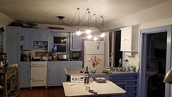 Veesee 6 Arms Industrial Ceiling Spider Light Fixture,Home