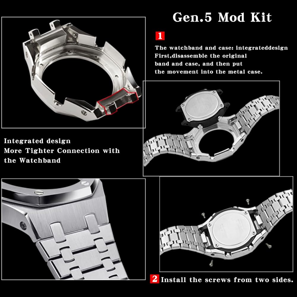 Amazon.co.jp: Neuupesen GA2100 ステンレススチールウォッチ