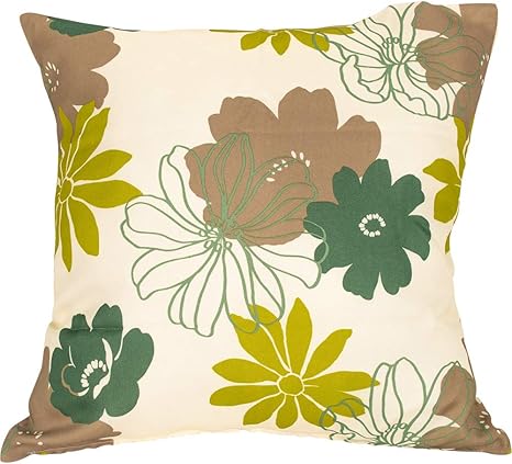Amazon Co Jp Arie アーリエ クッションカバー グリーン 45 45cm 洗える オシャレな花柄 ソラ ホーム キッチン