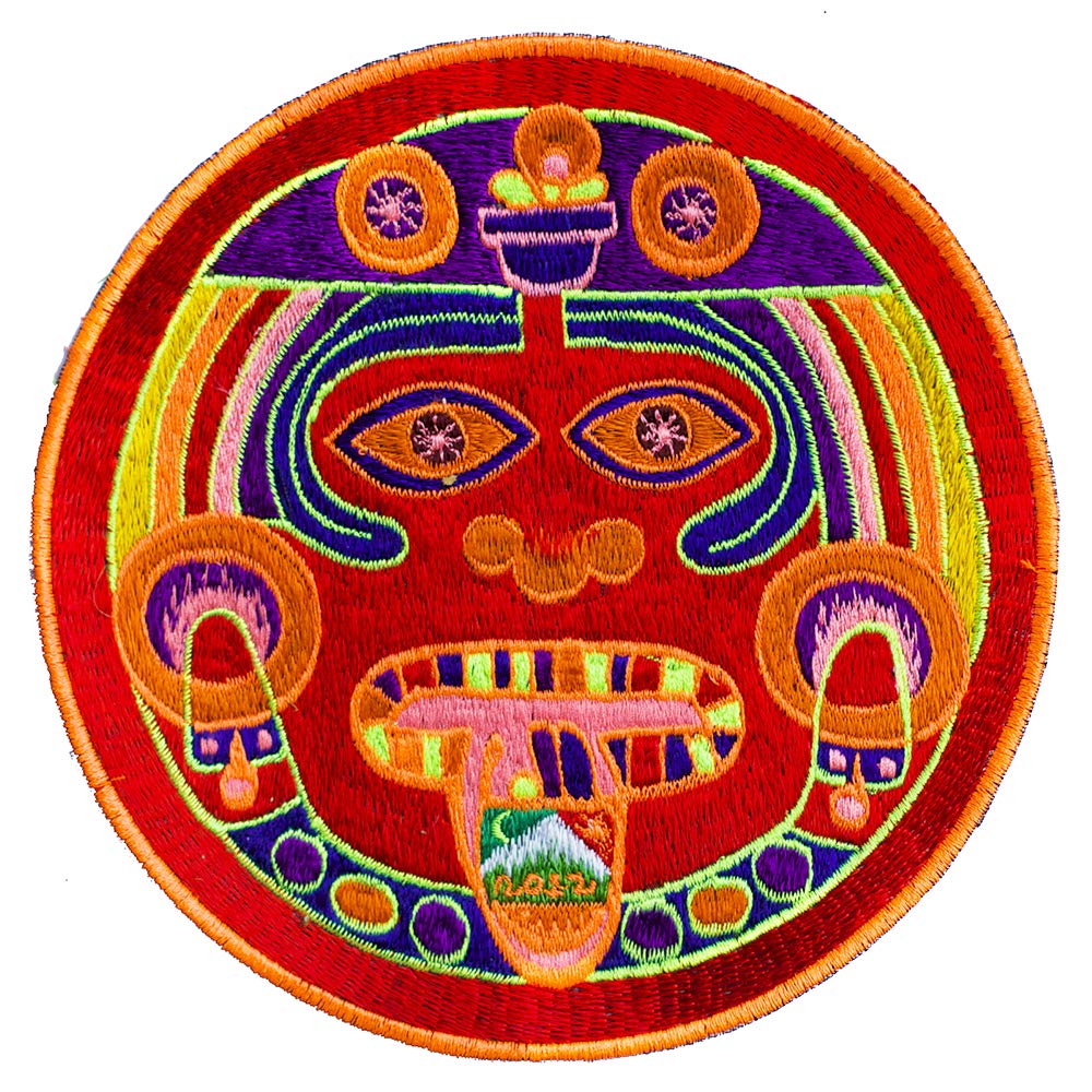 Patch fait à la main Maya 2012 LSD Art fluorescent de 17,8 cm