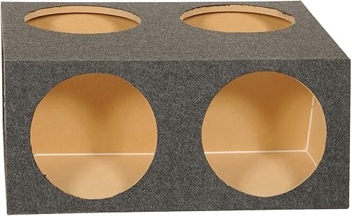 Miniatura 6 de QPower Quad Easy Set - Caja de altavoz dividida sellada de 4 agujeros, 12 pulgadas, carcasa de subwoofer, construcción de MDF, audio para automóvil,
