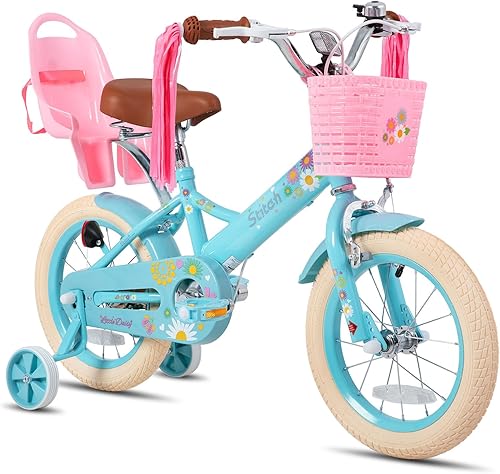 Miniatura 1 de JOYSTAR Little Miss - Bicicleta infantil para niñas de 2 a 9 años, 12, 14, 16, 18 pulgadas, bicicleta de princesa con ruedas de entrenamiento,