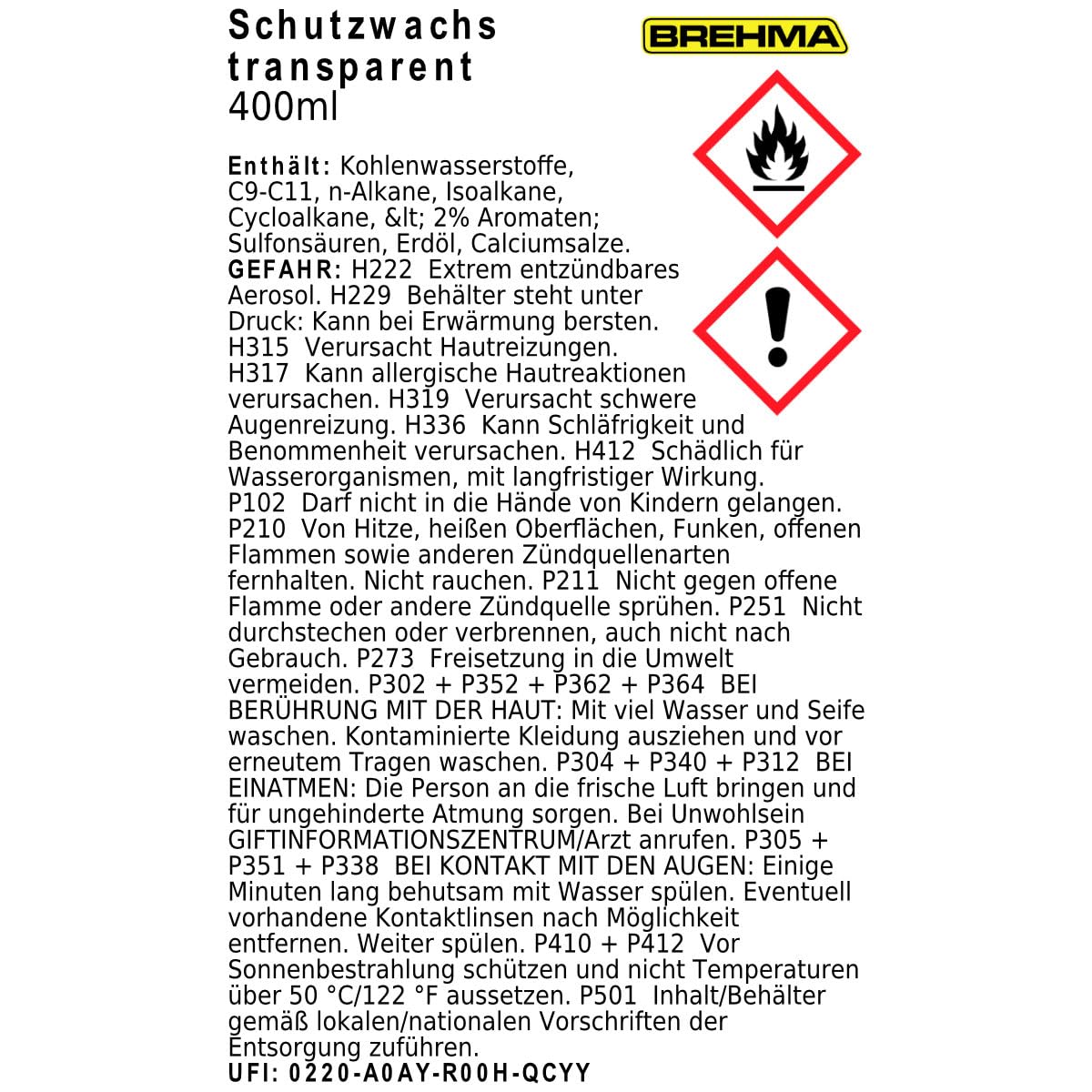 6X Schutzwachs, Konservierung, Korrosionsschutz,