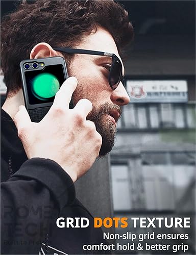 Miniatura 6 de Rome Tech Funda con clip para cinturón para Samsung Galaxy Z Flip5 de 6.7 pulgadas (2023) compatible con MagSafe Heavy Duty Slide con soporte y clip