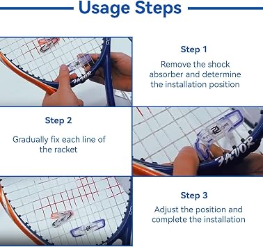 3pcs Tennis Racket Dampener, Racket Shock Absorber to Reduce Vibration & Noise, Tennis Racquets Vibration Dampener Accessories for Players of All Levels