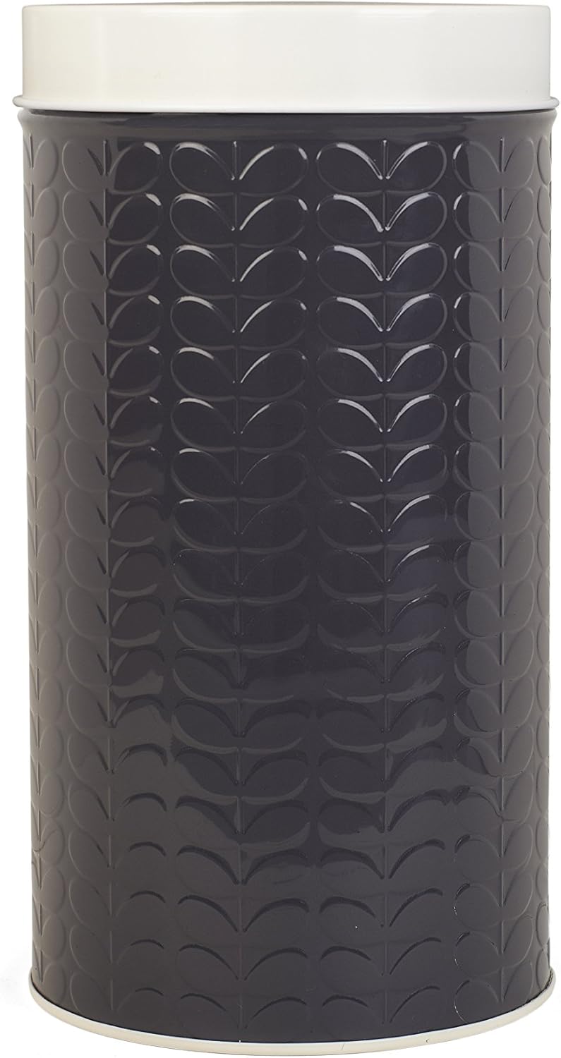 Orla Kiely Canister Raised Stem Grey, Metal Amazon.co.uk Home & Kitchen