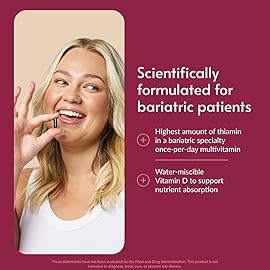 Bariatric Advantage Ultra Solo with Iron - Once-Per-Day Daily Multivitamin - for Bariatric Patients - Thiamin, Vitamin A & More - Gluten-Free - 90 Count