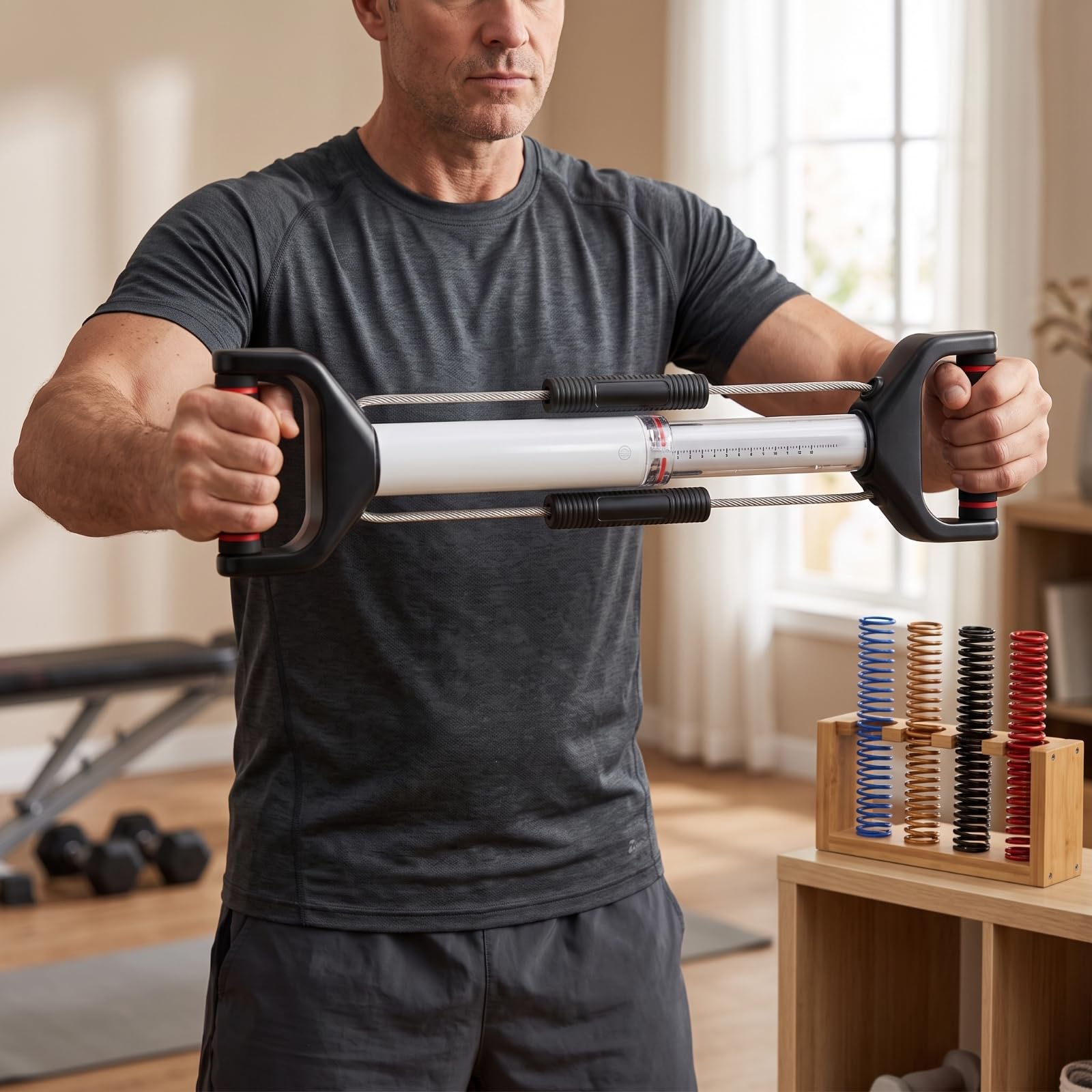 Gralara Ejercitador Fuerza Agarre Compacto | Acolchados Cómodos, Ejercitador Multifunción con nsores, Versátil, para Gimnasio en Casa, Principians