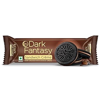 Sunfeast Dark Fantasy Crème, Made With Real Chocolate, 83g - image, photos