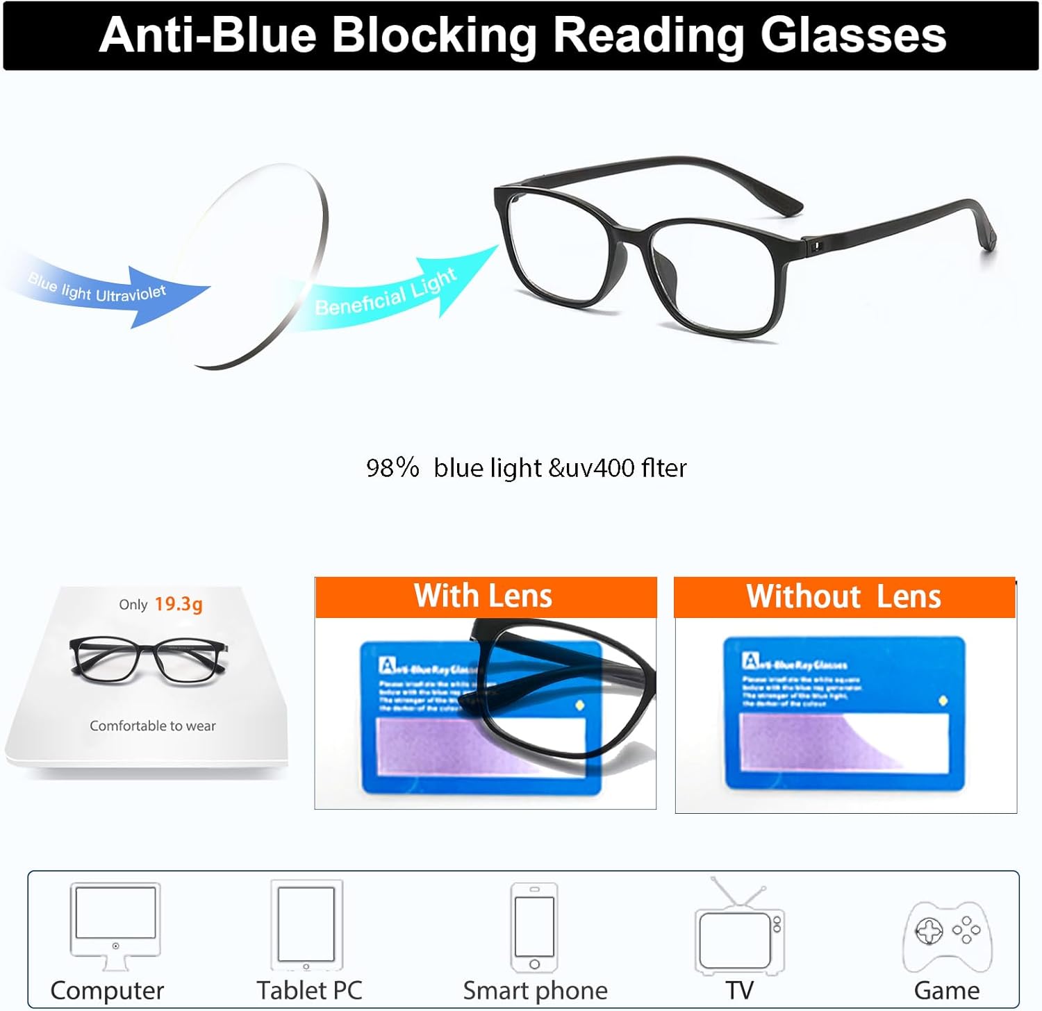 Photochromic Multifocus Reading Glasses TR90 Blue Light Blocking Sunglasses Lightweight Progressive Multifocus Men - Image 5