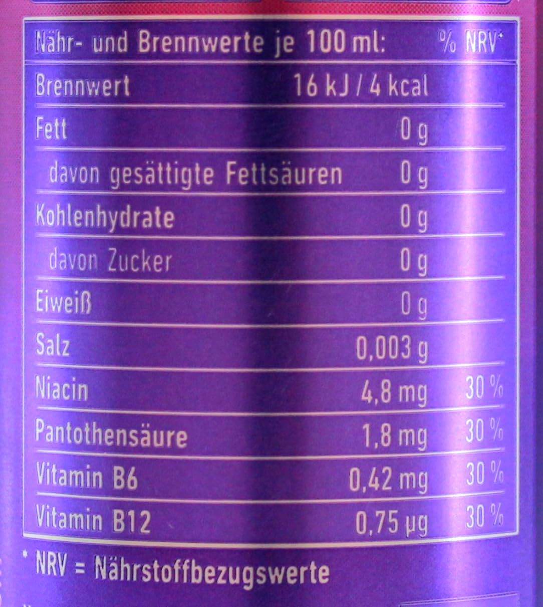 28 Black Energy Drink Berry Mix Zero, 24er Pack (24 x 0.25 l) EINWEG