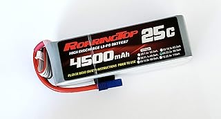 RoaringTop LiPo Battery Pack 25C 4500mAh 6S 22.2V with EC5 Plug for RC Car Boat Truck Heli Airplane