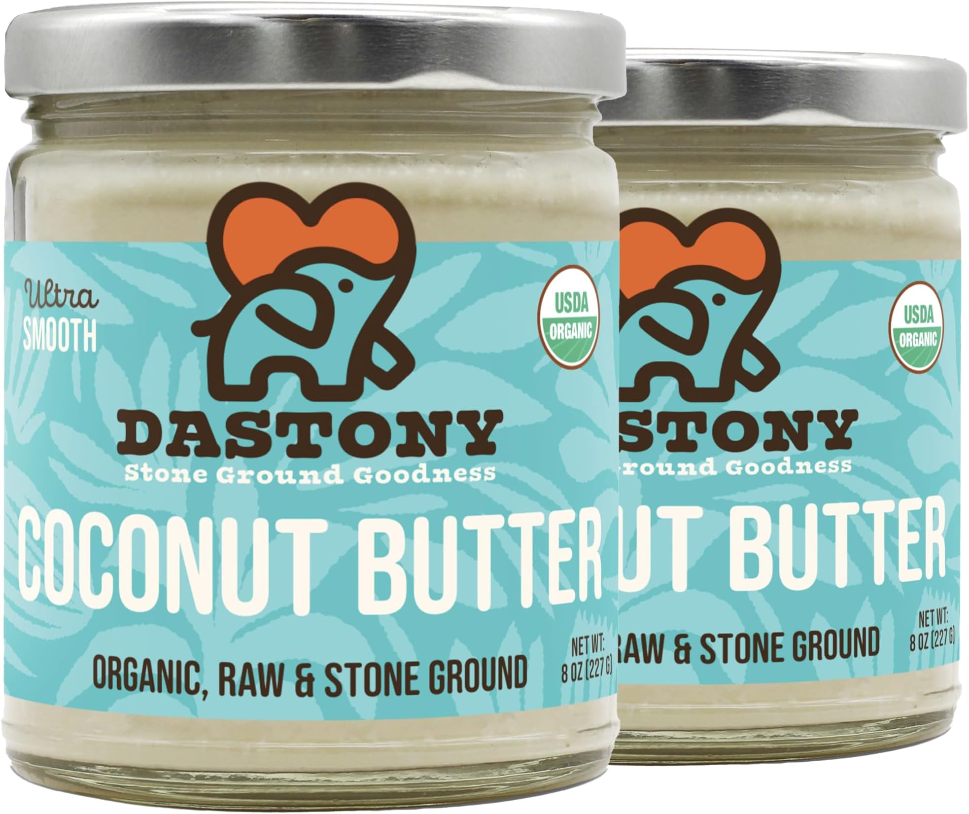 Organic Raw Coconut Butter, 8 oz | Only One Ingredient | Vegan, Paleo and Keto Friendly, Non GMO, Gluten-free - Pack of 2